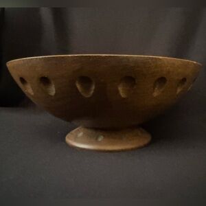 Vintage Woodcroftery Wooden Decorative Bowl
